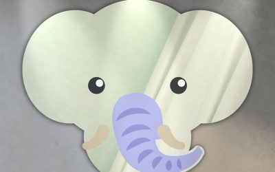 miroir enfant éléphant